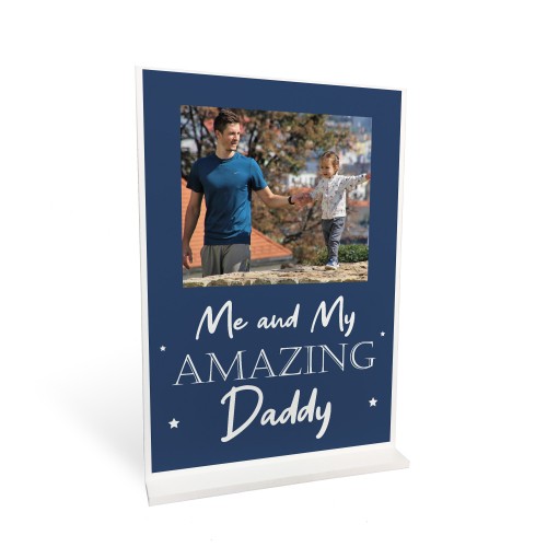 Personalised Dad Photo Plaque Gift For Fathers Day Birthday Gift