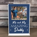 Personalised Dad Photo Plaque Gift For Fathers Day Birthday Gift