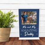 Personalised Dad Photo Plaque Gift For Fathers Day Birthday Gift