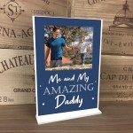 Personalised Dad Photo Plaque Gift For Fathers Day Birthday Gift
