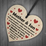  Mother And Son Gifts Wood Heart Son Birthday Gifts From Mum