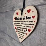  Mother And Son Gifts Wood Heart Son Birthday Gifts From Mum