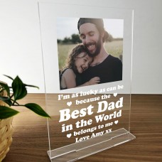 Personalised Best Dad Gifts Custom Photo Plaque Gifts For Father