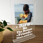 Personalised Dad Gifts Custom Photo Plaque Fathers Day Birthday 