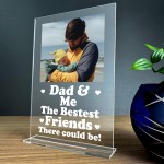 Personalised Dad Gifts Custom Photo Plaque Fathers Day Birthday 