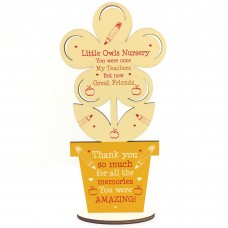 Thank You Gift For Pre School Nursery Personalised Flower