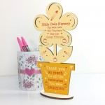 Thank You Gift For Pre School Nursery Personalised Flower