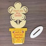 Special Teacher Gift Thank You Personalised Flower Leaving Gift