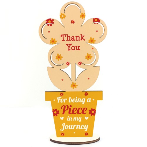 Special Thank You Teacher Gift Friend Gift Wood Flower Assistant