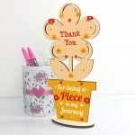 Special Thank You Teacher Gift Friend Gift Wood Flower Assistant