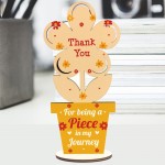 Special Thank You Teacher Gift Friend Gift Wood Flower Assistant