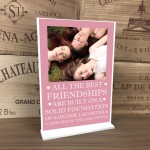 Funny Friendship Gift Personalised Photo Plaque Best Friend Gift