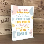 hank You Gift Standing Plaque Gift For Him Her Men Women Friend