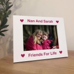 Nan Personalised 7x5 White Frame Gift For Nan Birthday Nan Gifts