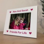Nan Personalised 7x5 White Frame Gift For Nan Birthday Nan Gifts