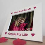 Nan Personalised 7x5 White Frame Gift For Nan Birthday Nan Gifts