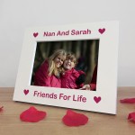 Nan Personalised 7x5 White Frame Gift For Nan Birthday Nan Gifts