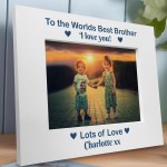 Personalised Brother Birthday Xmas Gift Photo Frame Brother Gift
