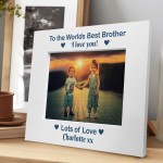 Personalised Brother Birthday Xmas Gift Photo Frame Brother Gift