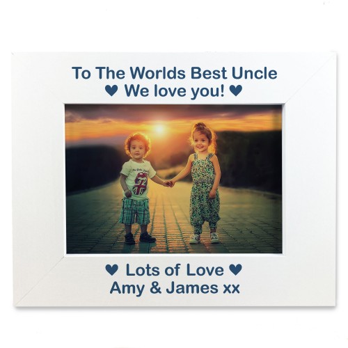 Personalised Gift For Uncle Birthday Christmas Photo Frame