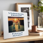 Personalised Gift For Uncle Birthday Christmas Photo Frame