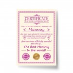 Mummy Gift Birthday Christmas Gift Present Mummy A4 Certificate
