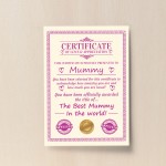 Mummy Gift Birthday Christmas Gift Present Mummy A4 Certificate