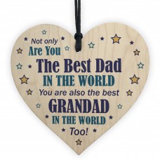 Best Dad And Grandad Heart Novelty Birthday Christmas Gifts