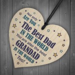 Best Dad And Grandad Heart Novelty Birthday Christmas Gifts