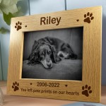 Personalised Pet Photo Frame Wooden Gift Dog Puppy Handmade Keep