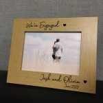 Engagement Gift Personalised Photo Frame Congratulations Gift