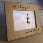 Engagement Gift Personalised Photo Frame Congratulations Gift