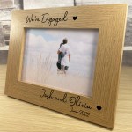 Engagement Gift Personalised Photo Frame Congratulations Gift