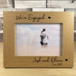 Engagement Gift Personalised Photo Frame Congratulations Gift