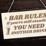  Funny Bar Rules Sign Home Bar Sign Man Cave Garden Pub Sign