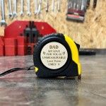 Birthday Gift For Dad Personalised Tape Measure Tool Fathers Day