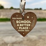  Teacher Gift Wooden Keyring TA Thank You Gift For Him Her