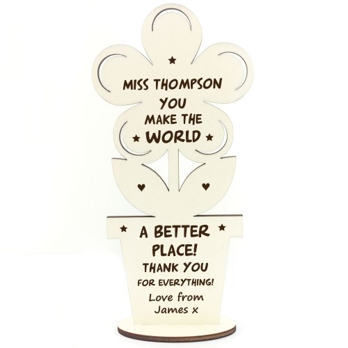 Thank You Gift For Teacher Him Her School Nursery Gift