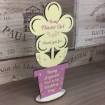 Special Flower Girl Gift Thank You Gift For Her Wood Flower