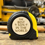 Best Son Gift Engraved Tape Measure Birthday Christmas Gift