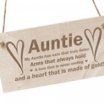 Thank You Gift For Auntie Wood Engraved Sign Auntie Birthday