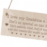 Grandma Gifts From Grandchildren Wood Sign Engraved Birthday