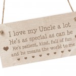 Uncle Gift Engraved Hanging Sign Novelty Uncle Birthday Xmas