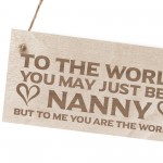 Nanny Gifts From Grandchildren Wood Sign Engraved Birthday Xmas