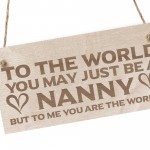 Nanny Gifts From Grandchildren Wood Sign Engraved Birthday Xmas