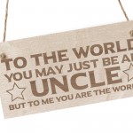 Novelty Uncle Gifts For Birthday Christmas Wood Plaque Engraved