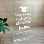 Personalised Congratulations On Your GRADUATION Gift Plaque