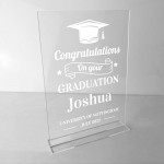 Personalised Congratulations On Your GRADUATION Gift Plaque