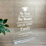 Graduation Gift Memory Keepsake Personalised Acrylic Plaque