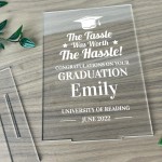 Graduation Gift Memory Keepsake Personalised Acrylic Plaque